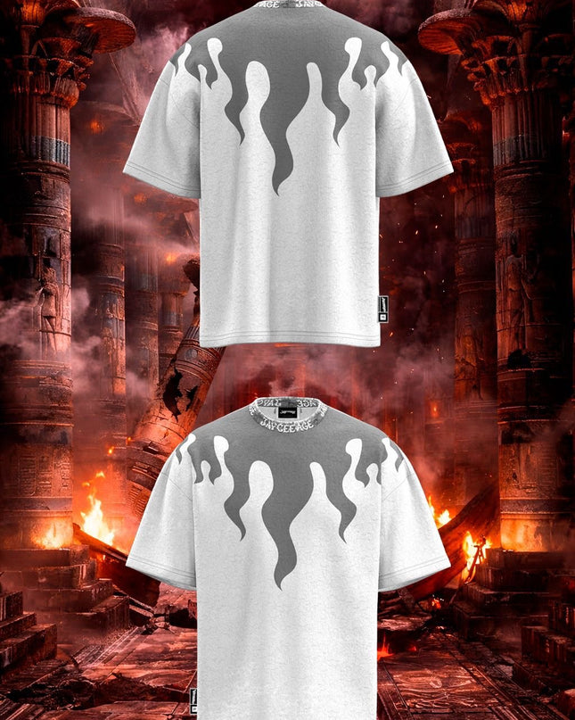 FLAMES COLLAR TEE