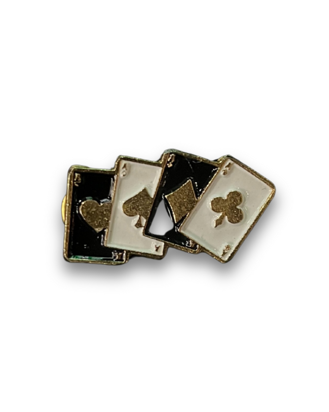 PIN ASES NEGRO/BLANCO