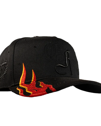 SKULL ROOSTER FLAMES